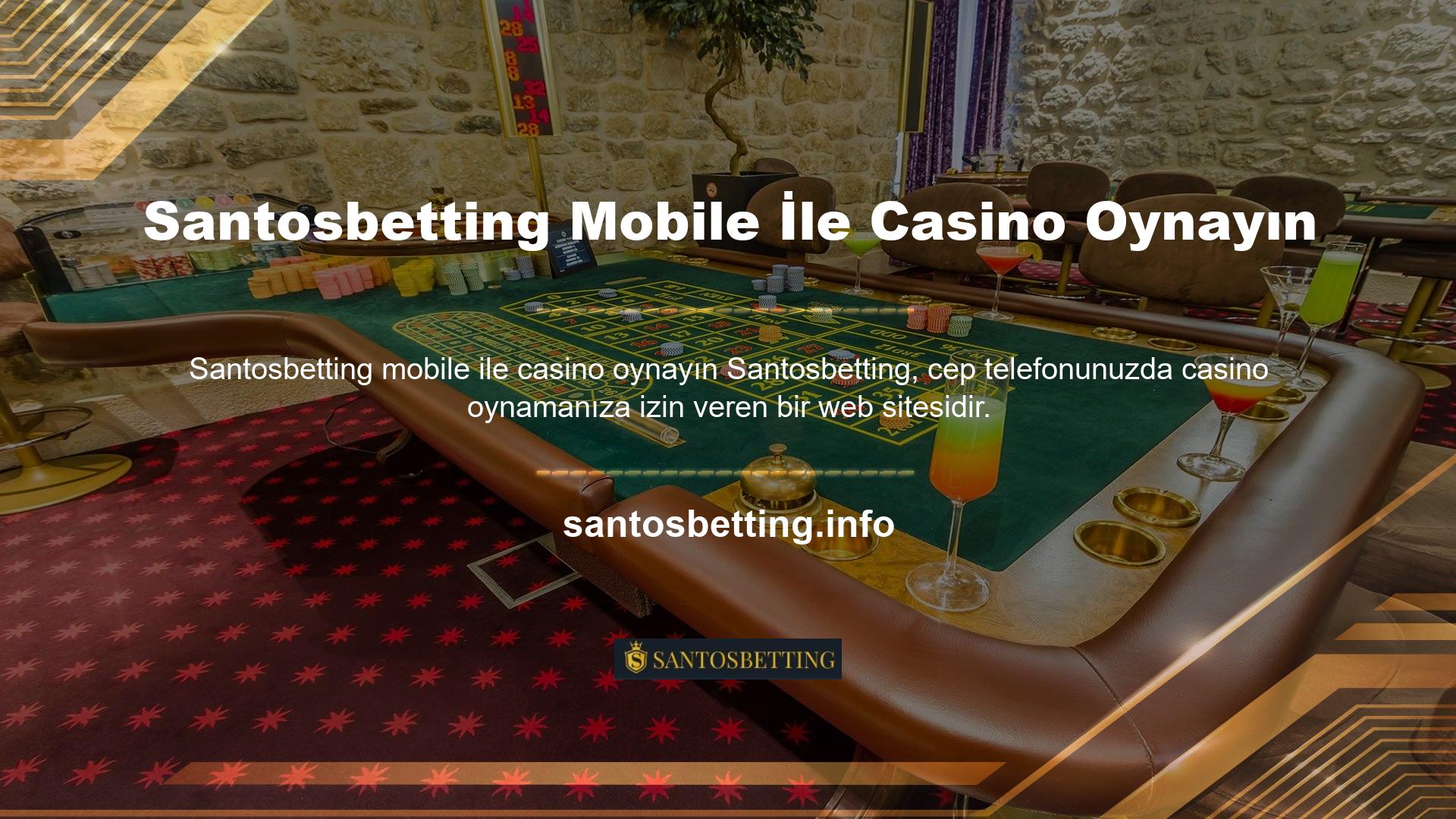 Mobil slot, mobil bakara, mobil blackjack, mobil rulet, mobil poker, mobil bingo ve mobil servet ruleti gibi tüm oyun seçenekleri cep telefonunuzdan oynanabilir