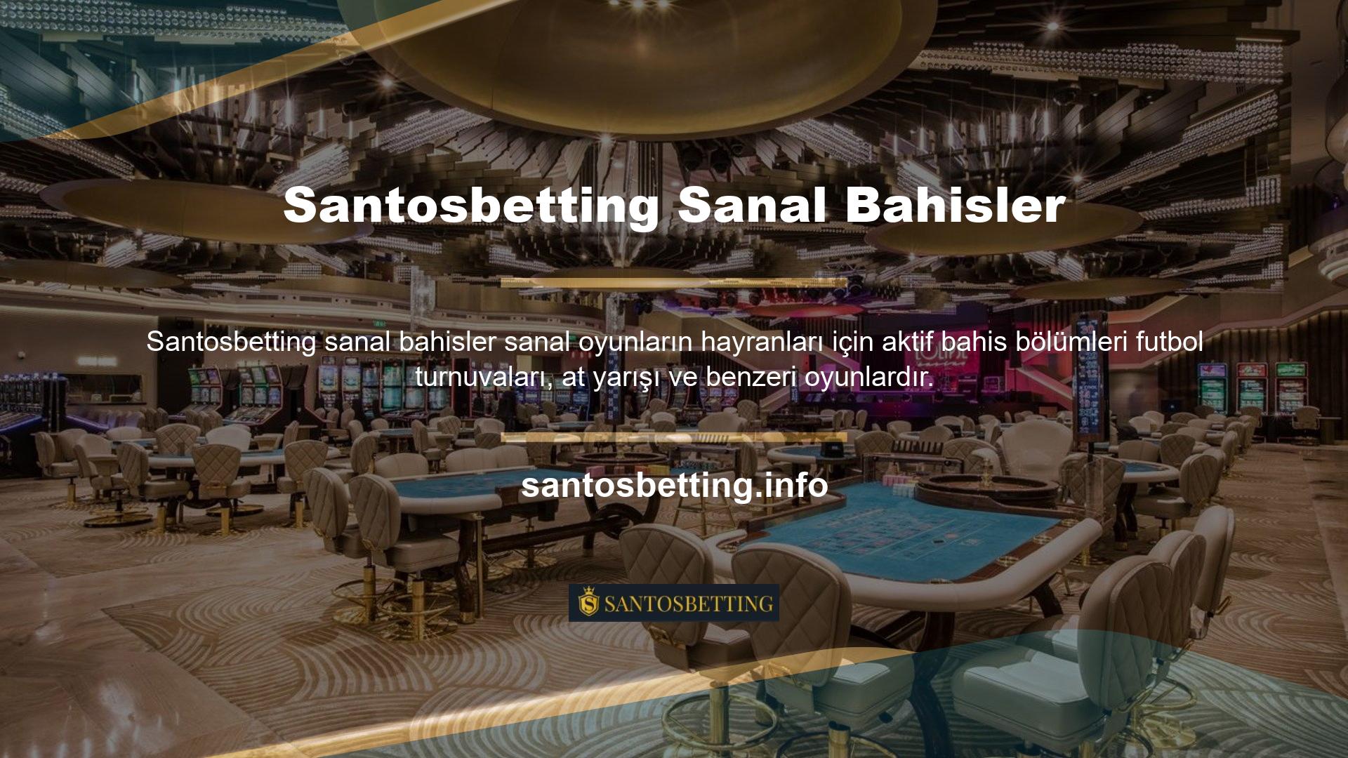 Santosbetting daha fazla yatırım seçeneği var